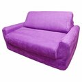 Fun Furnishings Purple Micro Suede Sofa Sleeper 10206